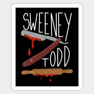 Sweeney Todd: Razor and Rolling Pin Magnet